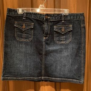 Tommy Hilfiger Jean Skirt Dark Blue Denim Size 12
